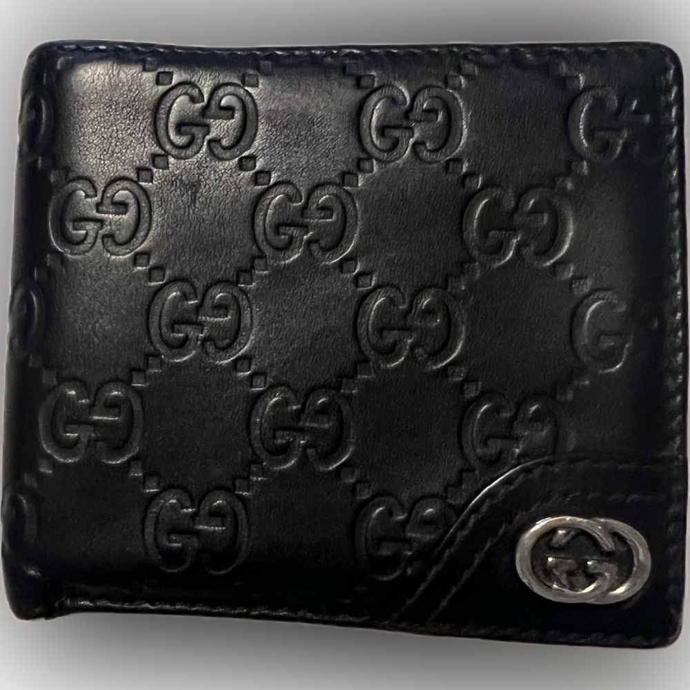 Gucci Supreme Black Leather Men’s Wallet
